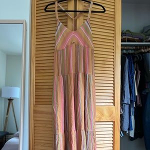 Prana striped beach dress / coverup